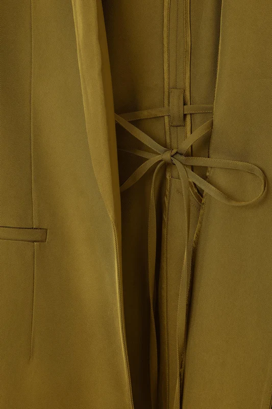 COS Femme Blazer Oversize Noué in Vert