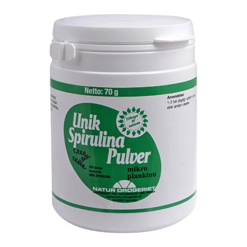 Spar 25% • Køb 2, Natur Drogeriet Spirulina Unik pulver 70 g, Helse & Madvarer, Madvarer, Øvrige Fødevarer