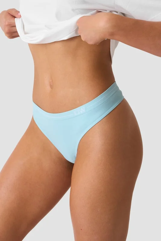 ICANIWILL - Everyday Seamless Thong 2-pack Baby Blue - String - Dam - Träningskläder från ICIW