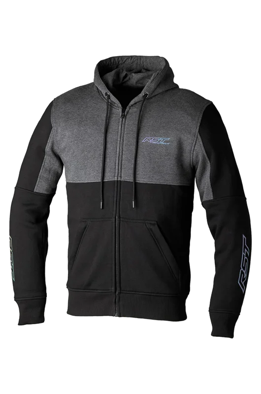 RST Team Zip Through MC Hoodie Black/Grey M