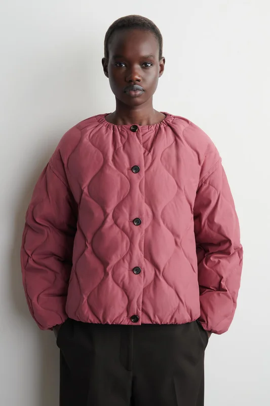 COS Gathered Quilted Down Jacket - Women