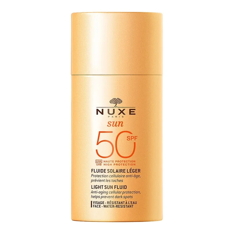 Spar 30% • Køb 2, Nuxe Sun Light Fluid SPF 50 50 ml, Hudpleje, Solcreme, Solcreme Til Ansigtet