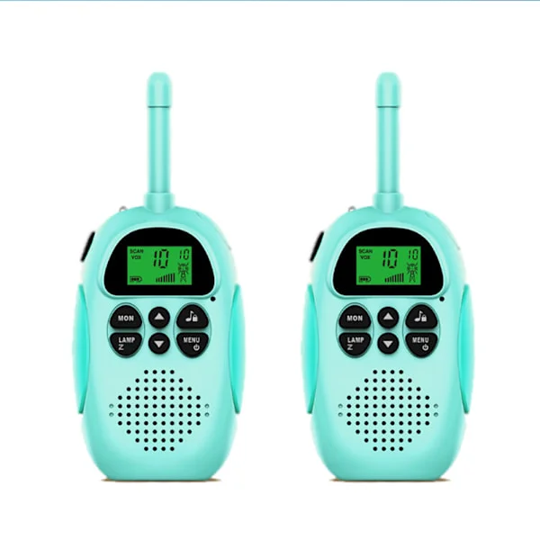 Walkie-talkie för barn, 2-pack laddningsbara walkie-talkies, 16-kanals radioleksaker för pojkar, flickor, utomhusäventyr, camping