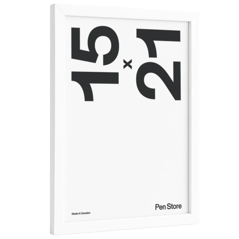 White Wooden Frame 15x21 cm