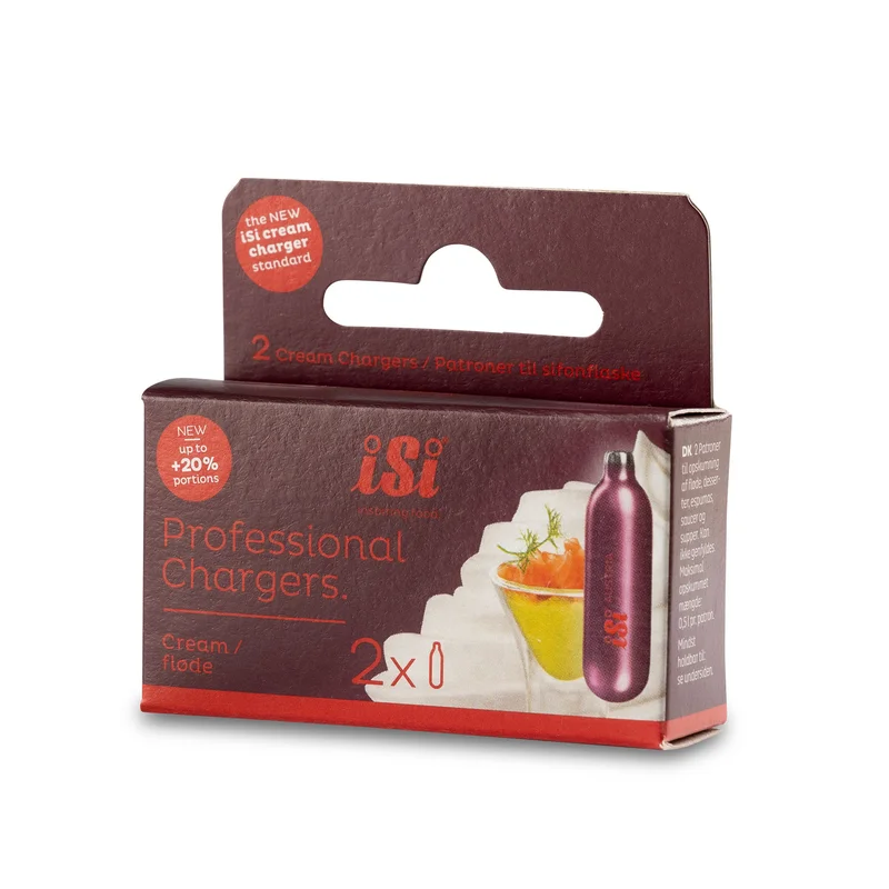 Isi N2O Professional Chargers 2-pack - Köp kolsyremaskin & tillbehör hos Bagaren & Kocken | Köksmaskiner > Kolsyremaskiner > Kolsyrepatron | Bagaren 