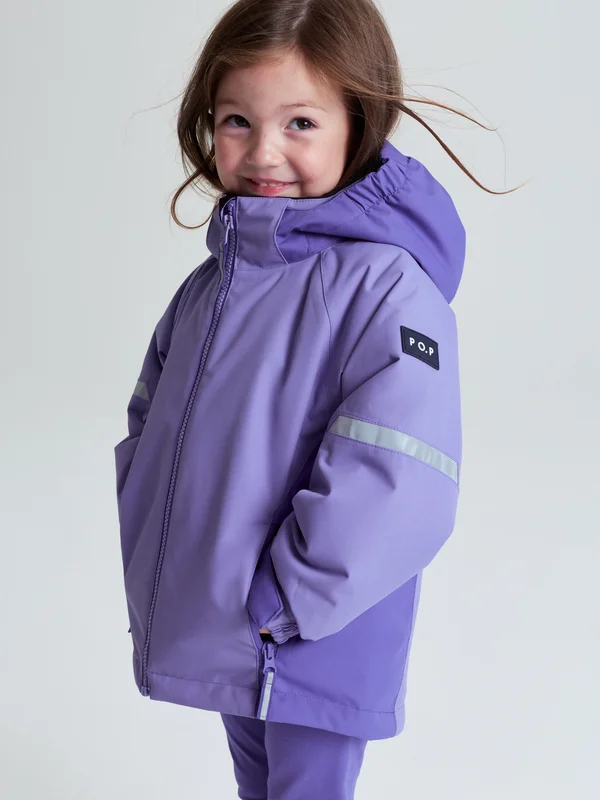 Polarn O. Pyret - Waterproof padded jacket ICY - purple - Size: 86 - Children's clothing 1-1.5 Years