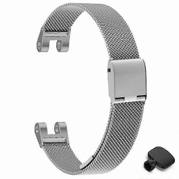 Garmin Lily Metal Urrem Erstatning - Sort Milanese Mesh Rem med Værktøj
