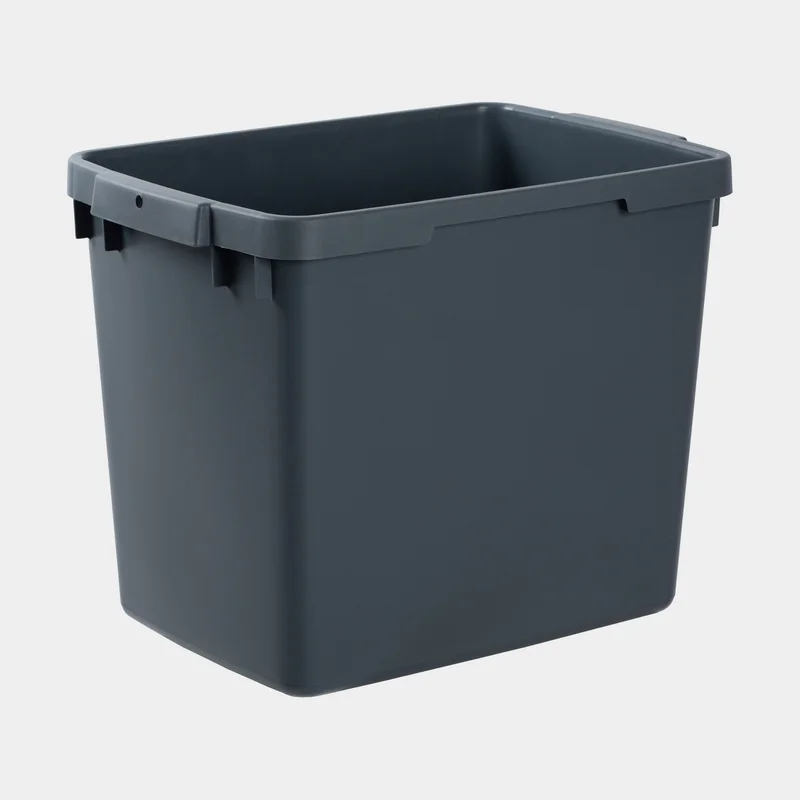 Källsorteringskärl Nordiska Plast Återwinning ECO, grå, 395 x 270 x 310 mm, 25 liter