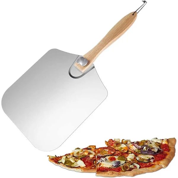 Pizzaspade, Pizzaspade, Pizzaspade i aluminium og tre, Pizzaspade i aluminium
