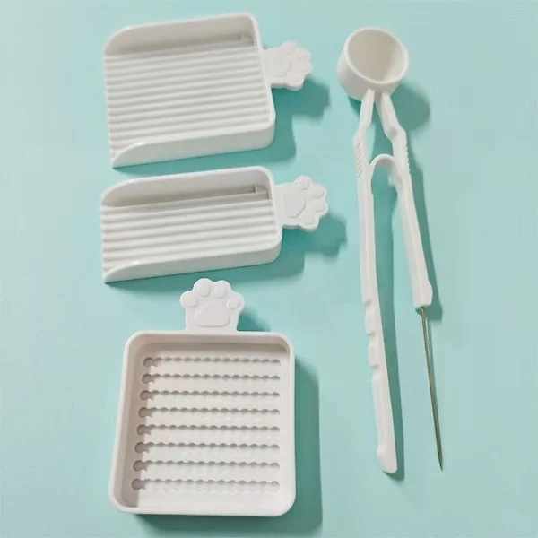 Pärlplatta Enkel Nål-Pincett & Justeringsbricka Set, 5mm Pärlplattor Kit, Verktyg för Pärlplattor för Hantverkssmycken