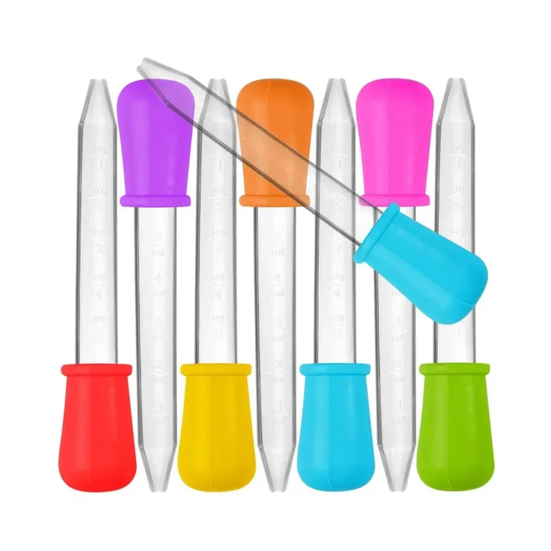 AliExpress - 5PCS 5ml Kleine Siliconen Plastic Pipet Druppelaar Voeden Geneeskunde Vloeistof Oog Oorpipet Druppelaar Lab Experiment Speelgoed Gift