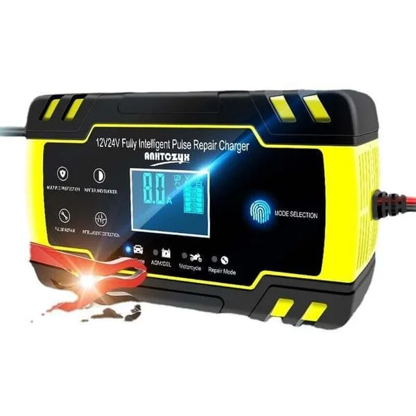 Lader, booster og startkabler. Anhtczyx 12V/24V billader for AGM motorsykkelbatterier - Booster og startkabler - RAPANDA