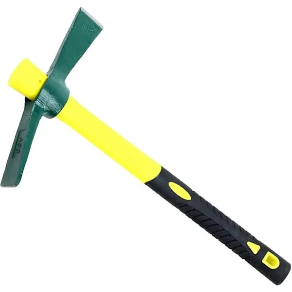 Mattock Hacka Mikro Hacka Yxa Verktyg Trädgårdsarbete Ogräsbekämpning Mini Hacka Stål Glasfiberhandtag Träd Hacka Hacka Trädgård Gård Verktyg 38.5 * 