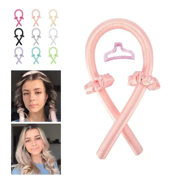 Värmelös locktång, Heatless Curling, Locka håret utan värme, Kit