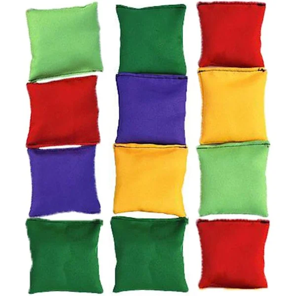 2"/5cm Nylon Bean Bags Barn Hjem Voksne Utendørs Hagespill Bean Bag Toss Karneval Leker Bean Bag Toss Spill 12 Pakning
