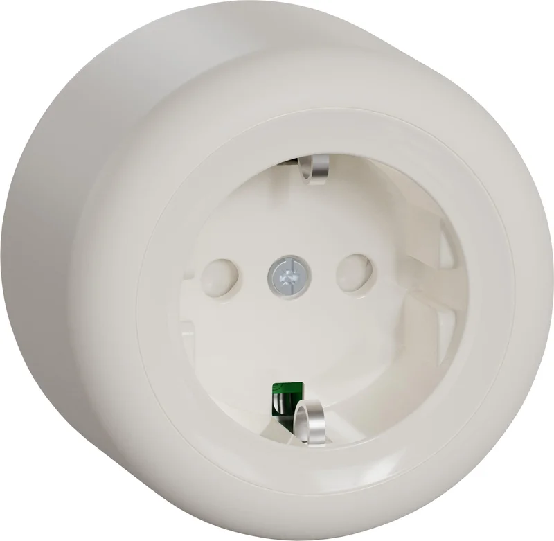 Schneider Electric Renova WDE016177 Pistorasia 1-osainen, pinta-asennettava, maadoitettu Valkoinen, Kytkimet & pistorasiat