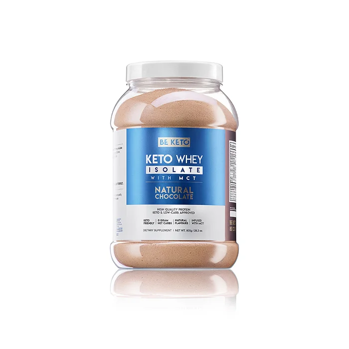 Proteinpulver BeKeto KETO Whey + MCT 800 g, Chocolate - Bodyman.dk