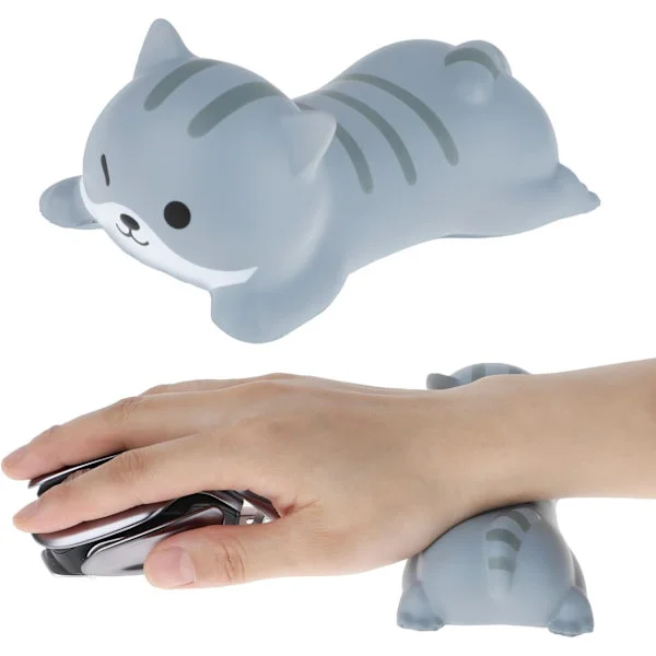 Søt Håndleddsstøtte Musematte Liten Katt Håndleddsstøtte Ergonomisk Musematte Myk Memory Foam Håndleddsstøtte