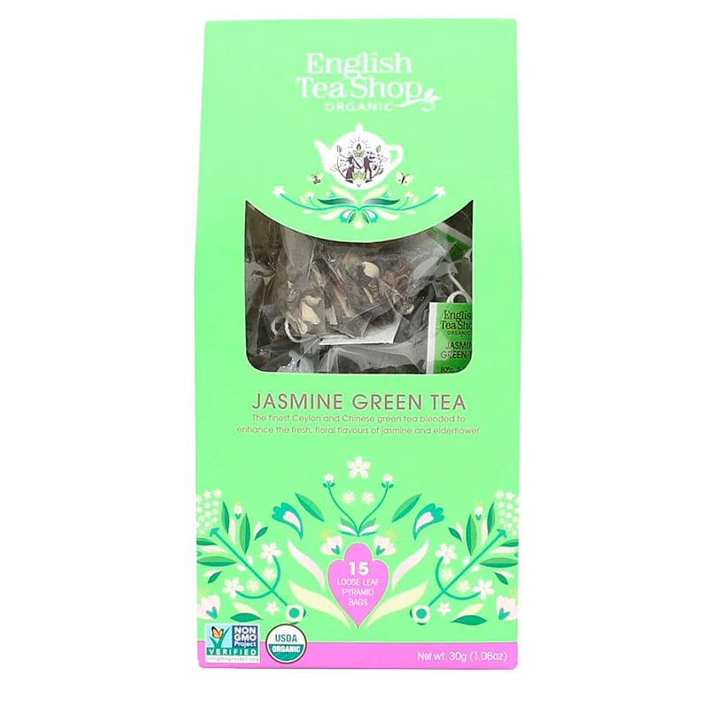 English Tea Shop Jasmine Green Tea Ø 15 stk., Helse & Madvarer, Te, Blandet Te