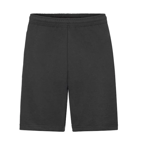 Fruit of the Loom Mens Lightweight Shorts L Black