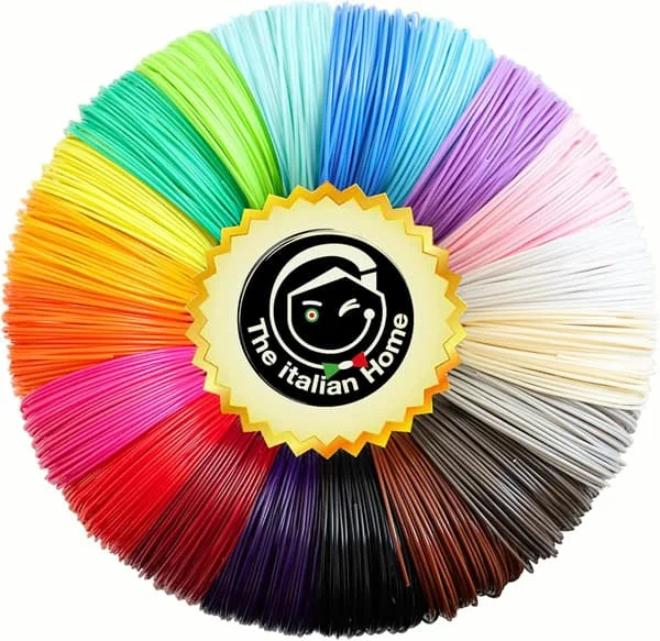 3D Penna Filament - 10 Färger PLA Filament 1.75 (1 Fluorescerande) - 3D Penna Material och Refill (50M 10 Färger)