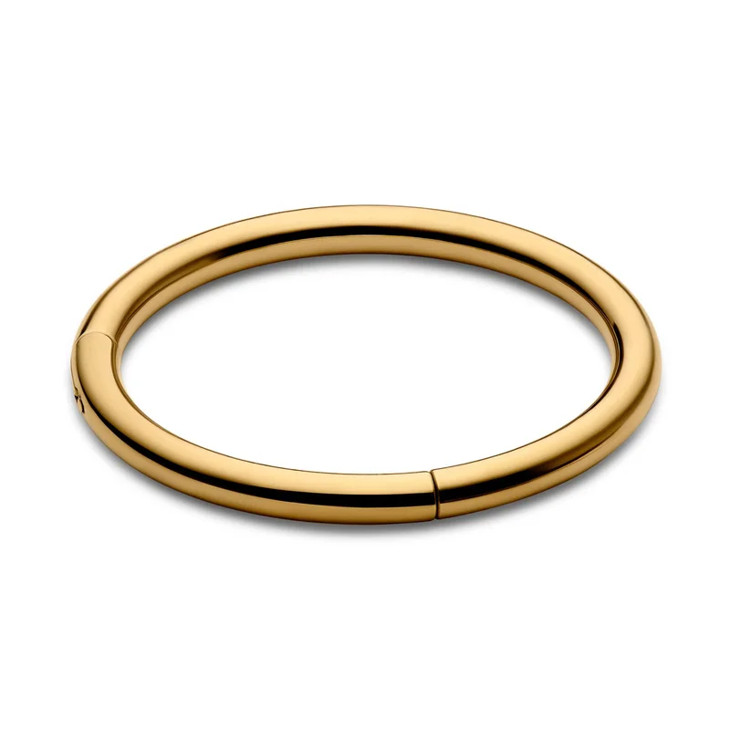 Piercing aro de titanio dorado de 9 mm para hombres - Joyas para piercing en el labio