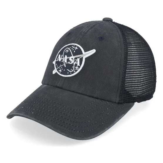 American Needle - Negro trucker Gorra - Nasa Raglan Bones Black Trucker @ Hatstore