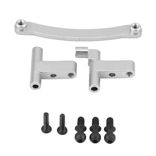 Komplet styreservo-saver-montering i aluminiumslegering til FS Monster 1/18 skala RC-lastbil (sølv)