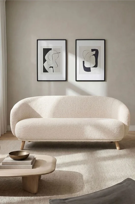 Homeroom Collection - Carla 2-seter sofa - Hvit - 2-seters-sofaer - Fra Homeroom