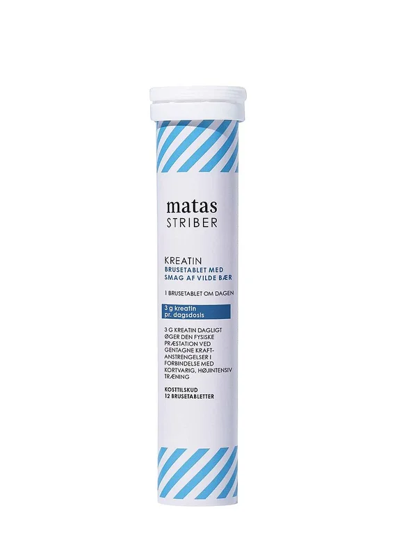 Matas Striber Kreatin Brusetablet Wildberry 12 stk., Helse & Madvarer, Ingredienser, Kreatin