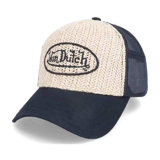 Von Dutch - Beige trucker Caps - Straw/Black Trucker @ Hatstore