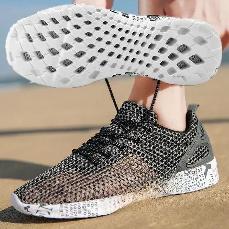 AliExpress - Hohe Qualität Sommer Herren Casual Schuhe Aqua Schuhe Herkunft Air Mesh Turnschuhe Mode Schaum Sport Schuhe Strand Schuhe Wasser Schuhe