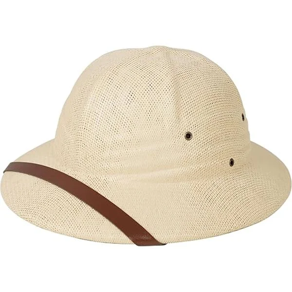 Adult Safari Helmet - French Beige Costume Helmet - Explorer - Adventure - Tropical Helmet