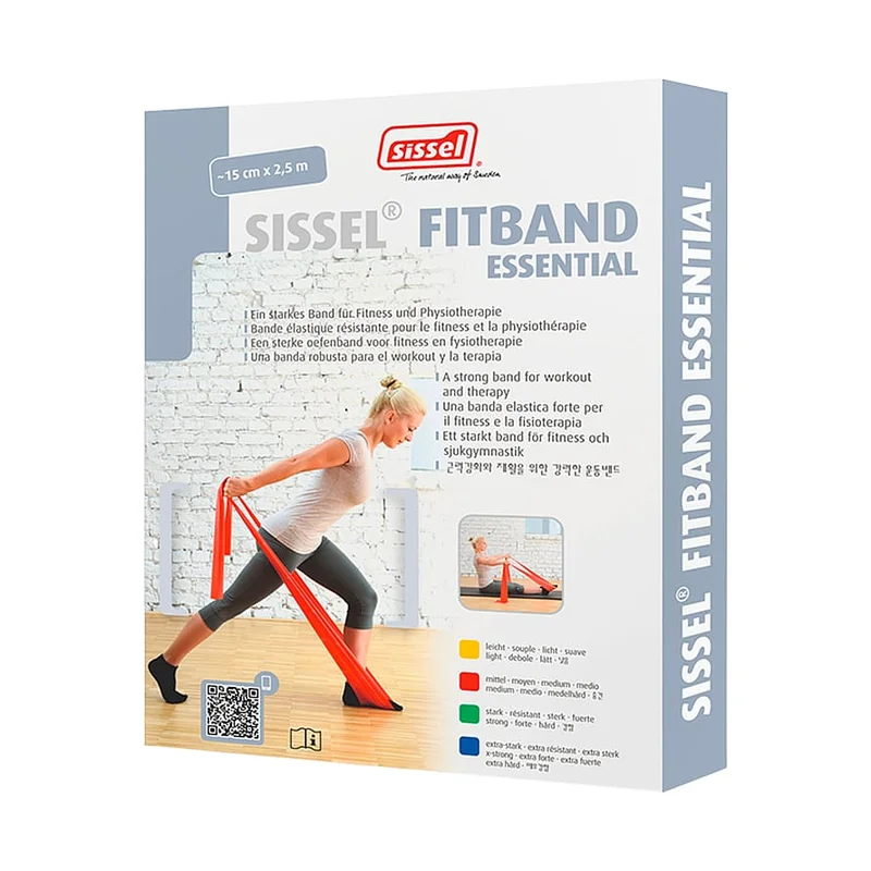 Spar 20% • Køb 2, Sissel Fit Fitband 2,5 m Grøn Stærk, Sport & Velvære, Fitnessudstyr, Træningselastikker
