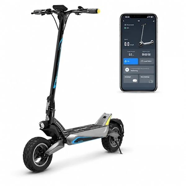 Offroad Elscooter Ebike T2 | 1000W 45km/h | 48V 20Ah | LED | 10 tum hjul | 60 km elsparkcykel escooter ebike