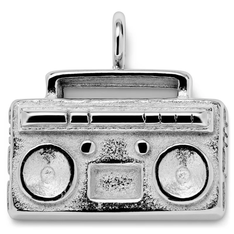 Jaygee | Colgante de radio en acero inoxidable plateado para hombres - Colgantes para collar