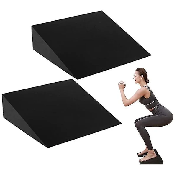 Yogablock Skum Squat Wedge Block Vadsträckare Lutningsbräda Fotsträckningskil Block Hemma Yoga Fitnessutrustning Tillbehör 15x6x5cm Vuxen Unisex