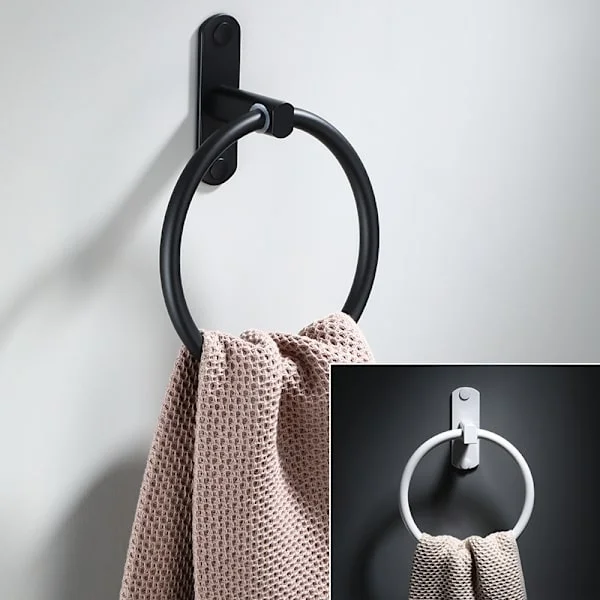 Toiletpapirholder og vægmonteret håndklædering, 304 rustfrit stål dele rulleholder toiletpapirholder hardware tilbehør, til badeværelse køkken - M