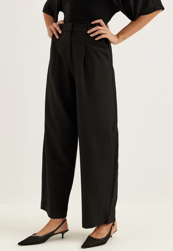 Pieces-Pcbosella Mw Barrel Pants Noos-Black