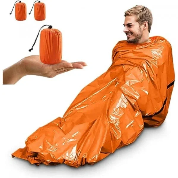2-pack nödsovsäck, bärbar nödsovsäck Emerg Orange 2-pack[pl]
