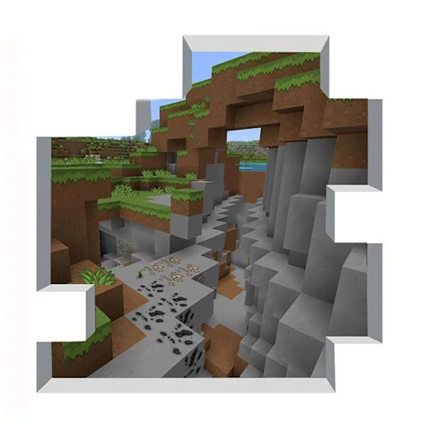 For Minecraft Giant Peel and Stick Wall Decal Cartoon Sticker St