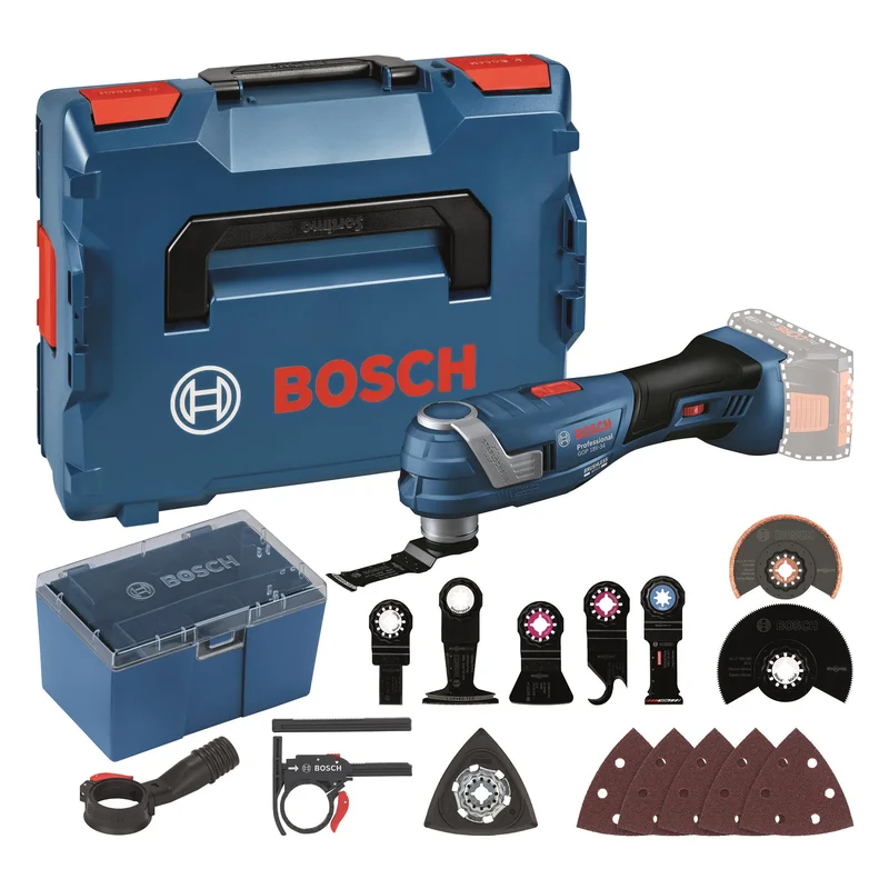 Bosch GOP 18V-34 Akkumonitoimityökalu ilman akkua ja laturia, lisävarusteilla, Koneet
