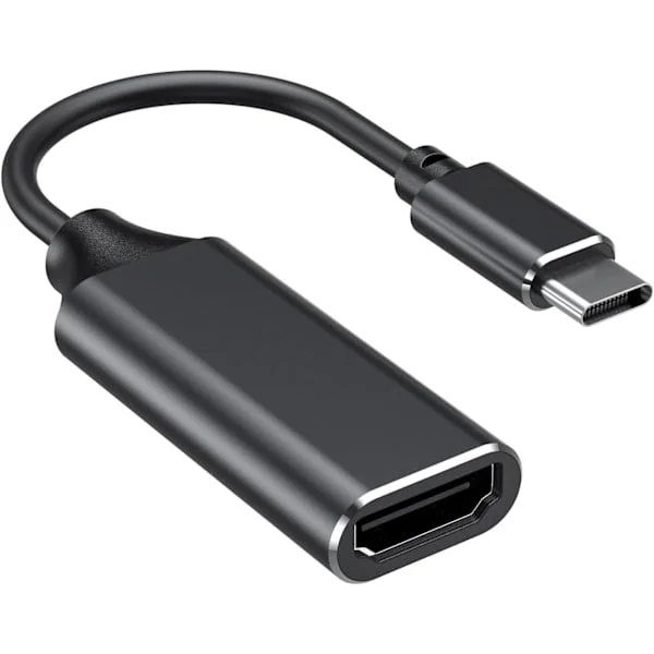 USB C till HDMI 4K-adapter för Mac OS, Type-C till HDMI-adapter [Thunderbolt 3], Kompatibel
