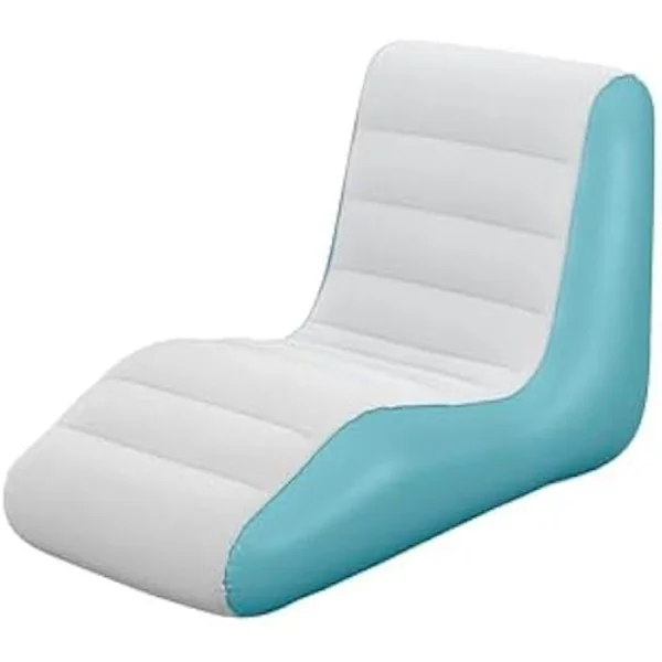 Loungefåtölj - BESTWAY - Lyxfåtölj - 1 plats - Flockad yta - Ergonomisk