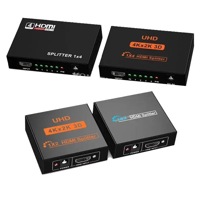 AliExpress - 4K HDMI Splitter 1 in 4 out HDMI Video Distributor Splitter 1x2 1x4 Splitter 1 in 2 out 1080P Copy Display für HDTV PC Laptop TV