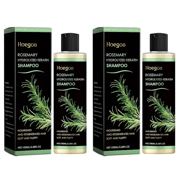 1-3x Rosemary Anti-Hair Loss Shampoo, Promotes Hair Growth, Controls Oil & Dandruff, Soothes Scalp Irritation & Restores (2pcs)