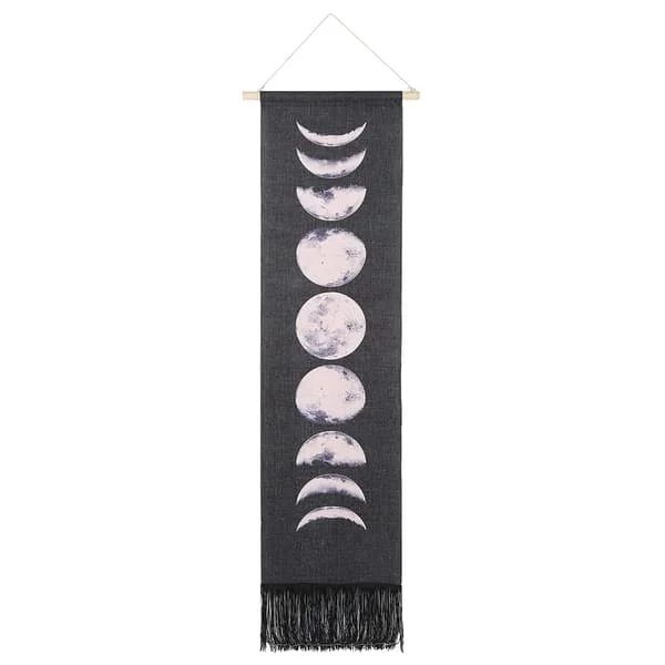 Moon Phase Print Wall Hanging Tapestry Decor for Dorm Home Decor