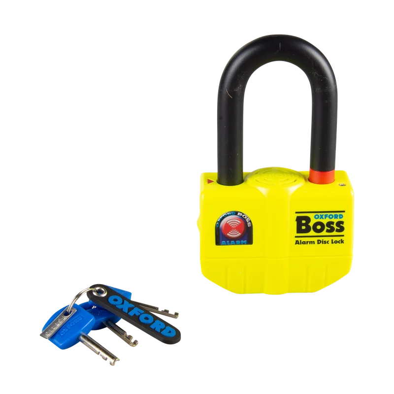 Schijfremslot met alarm Oxford BOSS 14mm