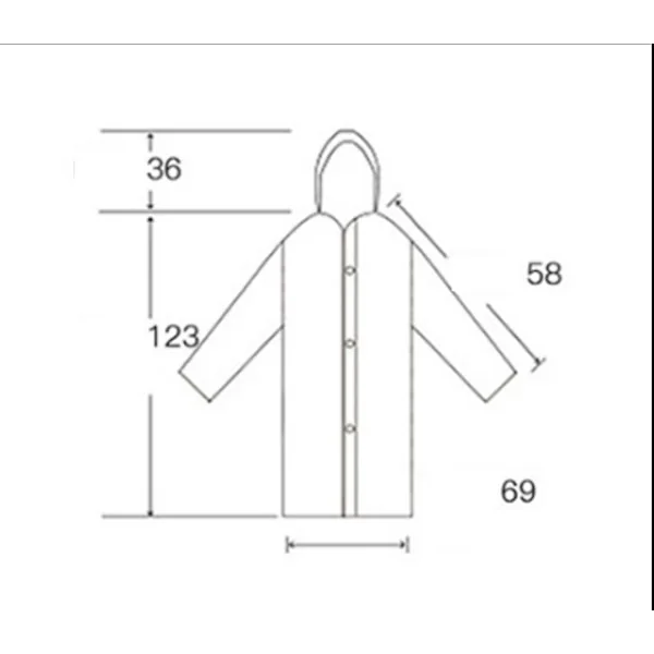 Rain Poncho, 2 Pieces Waterproof Ponchos, Reusable Ponchos EVA Material