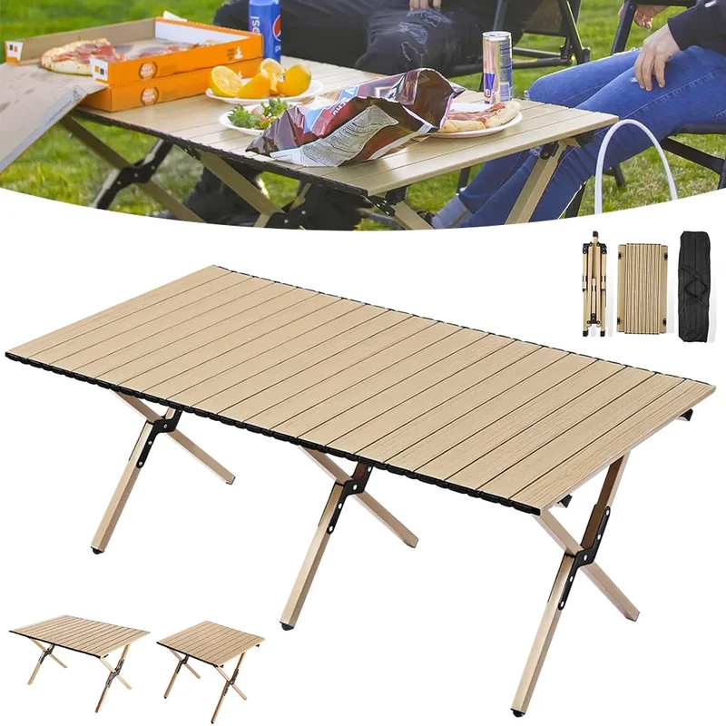 AliExpress - Table de pique-nique portable en bois, table pliante de camping légère et compacte, tables de pique-nique pour le tourisme en plein air